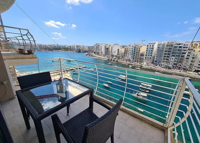 2 Bedroom Seafront Duplex Penthouse In The Heart Of Spinola Bay Saint Julian's
