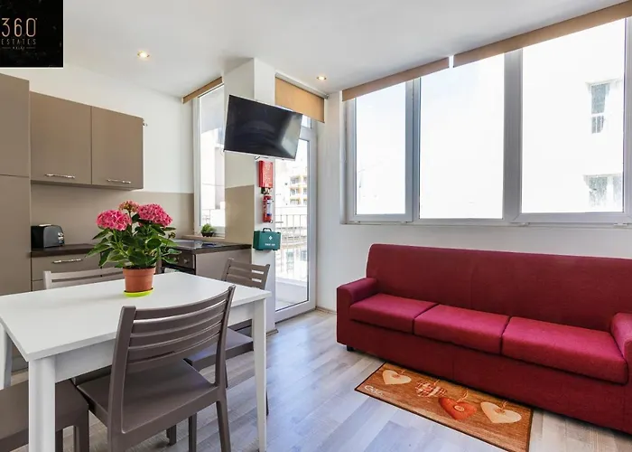 Pet friendly Paceville Apts - Distant Views From Beach - Wifi & Ac By 360 Estates Saint Julian's