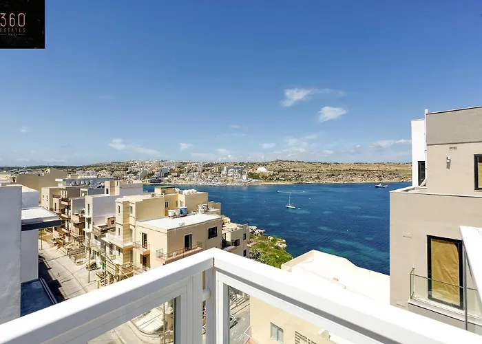 Lux Sea Front Penthouse With Breathtaking Views In St Pauls By 360 Estates Apartment St. Paul's Bay