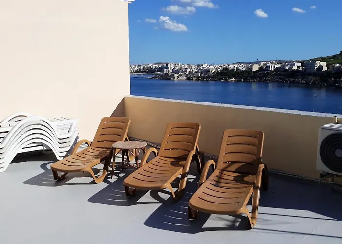 Bayview 2 Bedroom Seaview Apartment With Large Terrace With Panoramic Views - By Getawaysmalta St. Paul's Bay