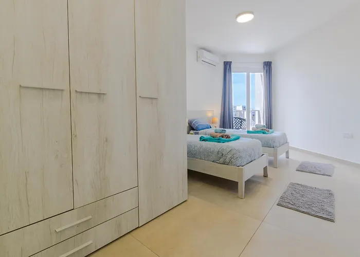 Pet friendly Spacious Brand New Apartment Hc Balcony 3 Bdr 2 Bth Bugibba St. Paul's Bay